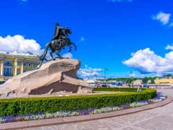 Peter the Great statue in Senate Square