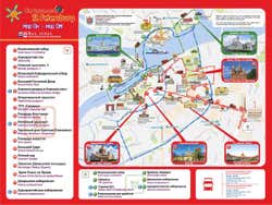 St Petersburg Tourist Bus map