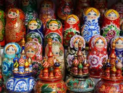 Matryoshka dolls in St Petersburg